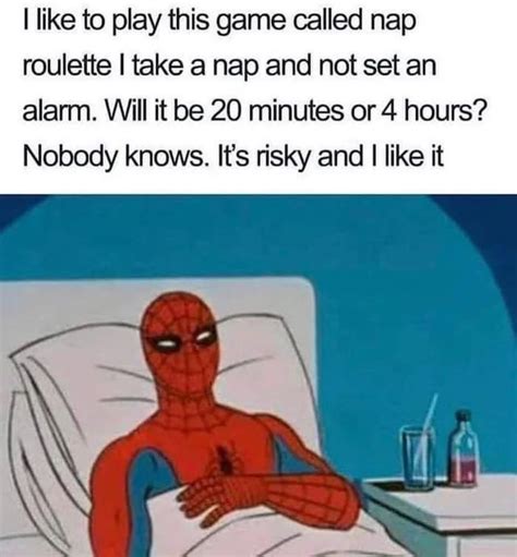 nap roulette spiderman|Nap Roulette with spiderman : r/Funnypics .